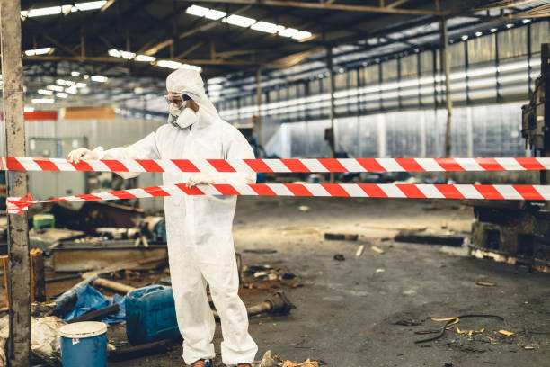 Professional Infectious Disease Decontamination technician working in Belvidere, IL